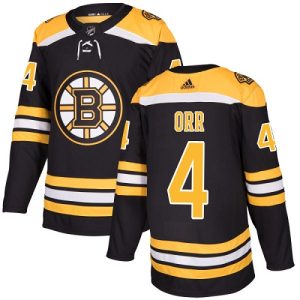 Herren Boston Bruins Eishockey Trikot Bobby Orr #4 Authentic Schwarz Heim